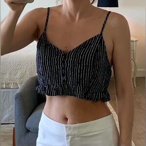 Kaitlyn Monochrome Striped Blouse